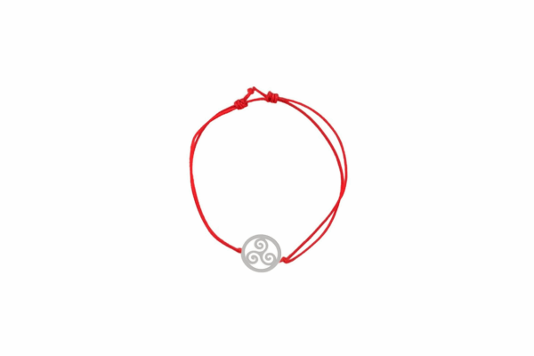 Bracelet Arariwa, le Gardien Rouge (argent 925) - Cordon réglable – Image 3